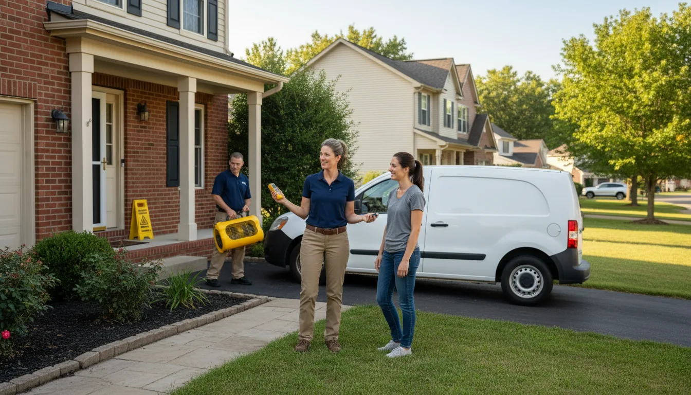 Residential water damage restoration in Hatfield, PA